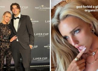 Shock as popular tennis WAG and influencer Morgan Riddle body-shamed while attending the Australian Open