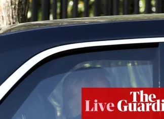 Trump becomes first sitting president to attend supreme court as justices hear arguments on birthright citizenship – live | US supreme court
