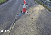 Work begins on East Halton road damaged by a badger sett