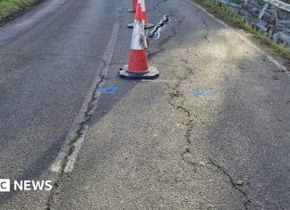 Work begins on East Halton road damaged by a badger sett