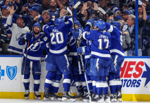 Lightning even Eastern 1st Round with wild, physical Game 2 victory