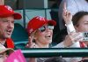 Sydney Sweeney: American film and TV star seen at SCG for Swans vs Melbourne game