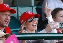 Sydney Sweeney: American film and TV star seen at SCG for Swans vs Melbourne game