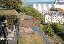 Repairs to Folkestone’s Road of Remembrance began in mid-May