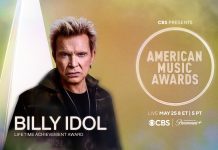 Billy Idol to Receive Lifetime Achievement Award at 2026 AMAs