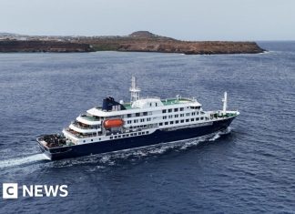 British passengers on virus-hit cruise ship to isolate on Wirral