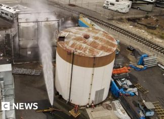 Threat of massive chemical tank explosion is ‘eliminated’, California officials say