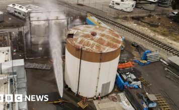 Threat of massive chemical tank explosion is ‘eliminated’, California officials say