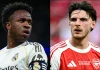 Transfer Rumors: Man Utd Contact Vinicius Jr; Real Madrid Eye Blockbuster Rice Move