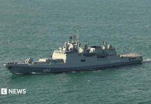Russian warship fires warning shots near UK-registered yacht in Channel