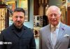 King Charles meets Ukraine’s Zelensky for private talks at Windsor Castle