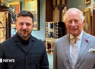 King Charles meets Ukraine’s Zelensky for private talks at Windsor Castle