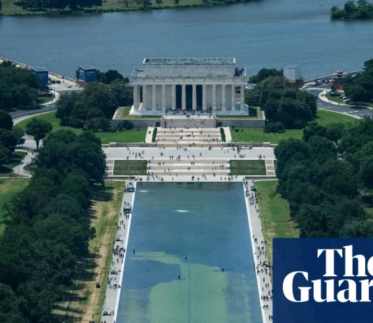 Trump acknowledges ‘real problems’ at reflecting pool after $14m makeover, blaming ‘vandalism’ | Washington DC