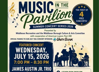 Music In The Pavilion: Summer Concert Series 2026 — Middlesex Borough