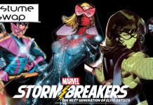 The Marvel Stormbreakers Showcase Fashion-Forward Style As Heroes Swap Costumes With Marvel Icons For The Hellfire Gala