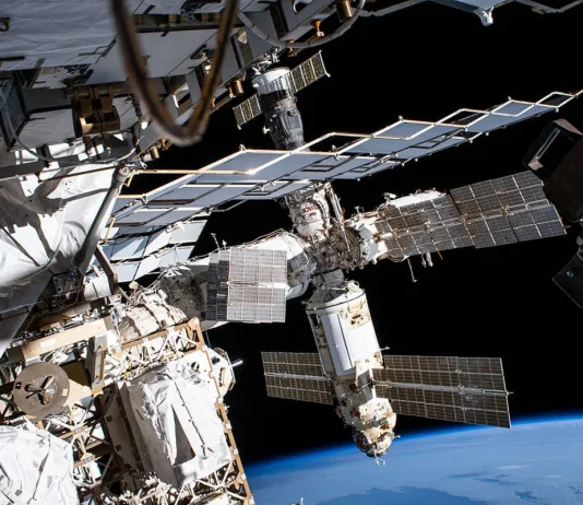 Astronauts take shelter on the International Space Station because of air leaks
