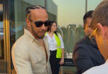 How did Lewis Hamilton spend his week after finishing first at the Barcelona-Catalunya Grand Prix?