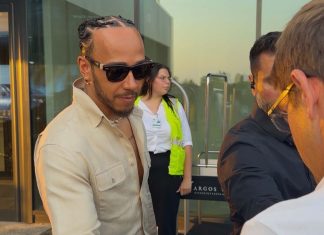 How did Lewis Hamilton spend his week after finishing first at the Barcelona-Catalunya Grand Prix?