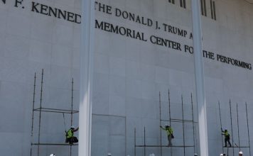 Kennedy Center appeals order to remove Trump’s name : Trump’s Terms : NPR
