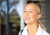 Perth-raised Dallas Cowboys cheerleader Faith Ward departs Crown Towers during short home visit