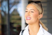 Perth-raised Dallas Cowboys cheerleader Faith Ward departs Crown Towers during short home visit