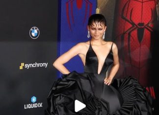The fashion drama continues. @zendaya hit the world premiere of 'Spider-Man – Instagram