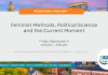 2026 APSA Theme Panel: Feminist Methods, Political Science and the Current Moment –