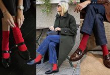 Red Socks Fashion Trend: Stand Out This Winter