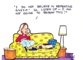 Gossip talk (Cartoon: Joe McKeever) – Baptist Message