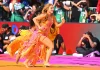 Shakira’s World Cup final dress features 200,000 Swarovski crystals