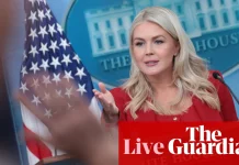 Trump’s press secretary Karoline Leavitt leaving role, president says – US politics live | Donald Trump