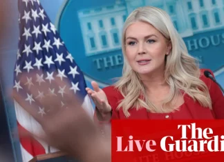 Trump’s press secretary Karoline Leavitt leaving role, president says – US politics live | Donald Trump