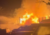 Highway shut down after auto shop catches fire in La Vergne