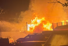 Highway shut down after auto shop catches fire in La Vergne