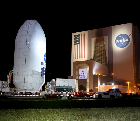 Roman Space Telescope Travels to SpaceX Hangar