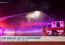 Fire damages northeast Oklahoma City auto body shop