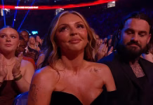 Jesy Nelson introduces boyfriend Ben Davies to the showbiz world as they enjoy a date night at the NTAs just weeks after going public