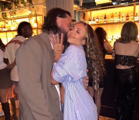 Jesy Nelson packs on the PDA with boyfriend Ben Davies in loved-up snaps after she unveiled their romance to the showbiz world at the NTAs