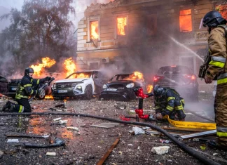 Russian drones hammer apartments, offices and a cultural landmark in Ukraine, killing 7