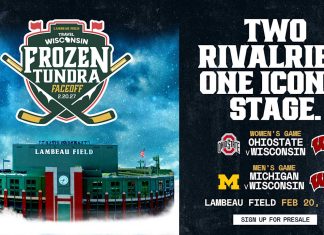 Lambeau Field to host ‘Travel Wisconsin Frozen Tundra Faceoff,’ welcoming NCAA hockey doubleheader in February