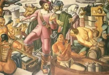 What looks like a cellphone in 1937 Mass. painting is again igniting time travel talk