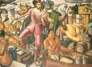 What looks like a cellphone in 1937 Mass. painting is again igniting time travel talk