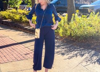 How to Style Ruti Pants for Date Night (With a Silk Shirt)