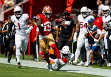 Deebo Samuel Sr. Hauls In an 80-Yard Touchdown from Brock Purdy