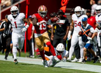 Deebo Samuel Sr. Hauls In an 80-Yard Touchdown from Brock Purdy